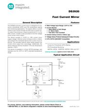 DS3920T-001+ datasheet.datasheet_page 1