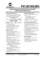 PIC18C601I/L datasheet.datasheet_page 1