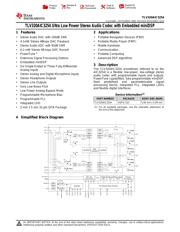 TLV320A3254IRHBRG4 datasheet.datasheet_page 1