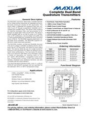 MAX2363ETM+T Datenblatt PDF