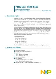 74HCT157D,652 datasheet.datasheet_page 1