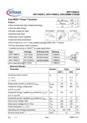 SPP11N60C3XKSA1 Datenblatt PDF