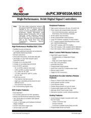 DSPIC30F6010A-30I/PF 数据规格书 3