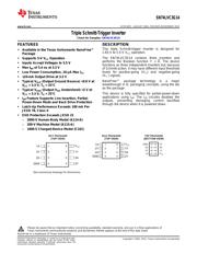 SN74LVC3G14DCTR 数据规格书 1