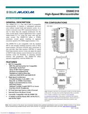 DS80C310 datasheet.datasheet_page 1