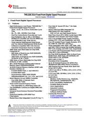 TMS320C5514AZCHA10 datasheet.datasheet_page 1