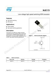 MJE172G datasheet.datasheet_page 1