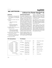BQ2050SN-D119 Datenblatt PDF