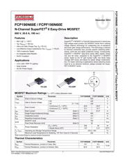 FCP190N60E datasheet.datasheet_page 1