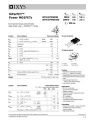 IXFH6N100 datasheet.datasheet_page 1