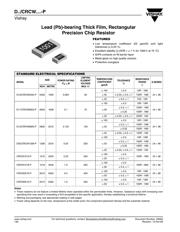 CRCW06031M50FKEA 数据规格书 1