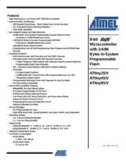 ATTINY85V-10SH 数据规格书 1