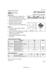 IRF7854 数据规格书 1