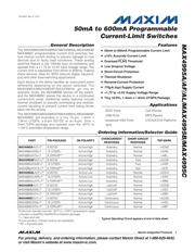 MAX4995ALAVB+T 数据规格书 1