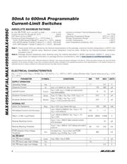 MAX4995ALAVB+T 数据规格书 2