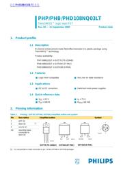 PHB108NQ03LT 数据规格书 1