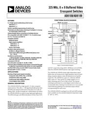 AD8109AST datasheet.datasheet_page 1