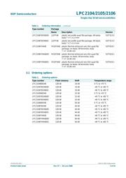 LPC2104BBD48,151 数据规格书 3