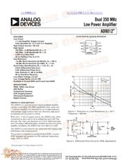 AD8012 datasheet.datasheet_page 1