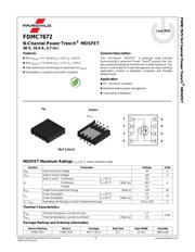 FDMC7672 数据规格书 2