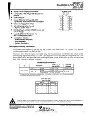 CD74ACT175ME4 datasheet.datasheet_page 1