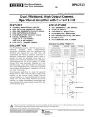 OPA2613IDG4 datasheet.datasheet_page 1