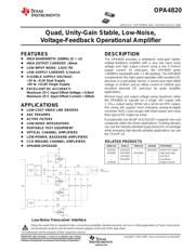 OPA4820IDR 数据规格书 1