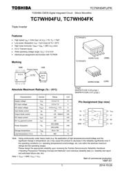 TC7WH04FK(TE85L,F) datasheet.datasheet_page 1