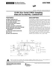 ADS7808U/1KG4 数据规格书 1