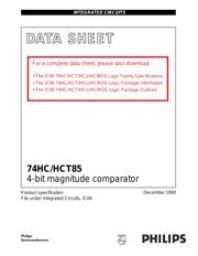 74HC85PW,118 datasheet.datasheet_page 1