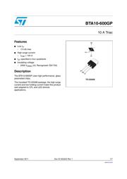 BTA10-600GPRG 数据规格书 1