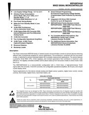 MSP430FG4260IDL 数据规格书 1
