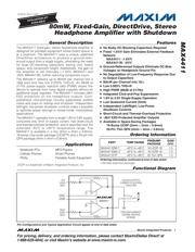 MAX4411EBE datasheet.datasheet_page 1