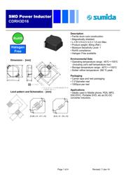 CDRH3D16NP-100NC datasheet.datasheet_page 1