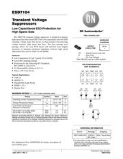 ESD7104MUTAG 数据规格书 1