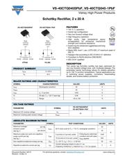 VS-40CTQ045-1PBF 数据规格书 1