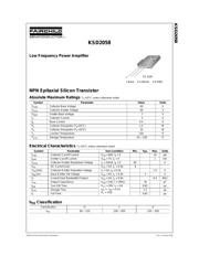 KSD2058YTU datasheet.datasheet_page 1