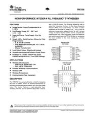 TRF3750IRGPG4 数据规格书 1