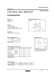 RTQ045N03FRATR 数据规格书 1