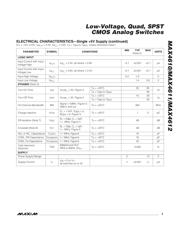 MAX4610CSD+T 数据规格书 3