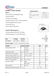 SPD06N80C3 数据规格书 1