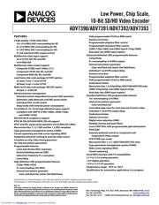 ADV7393BCPZ-REEL Datenblatt PDF