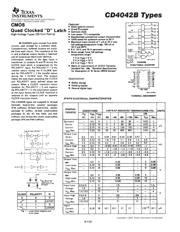 CD4042BE Datenblatt PDF