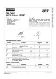 FQB7N65C 数据规格书 1