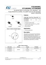 STD16N50M2 datasheet.datasheet_page 1