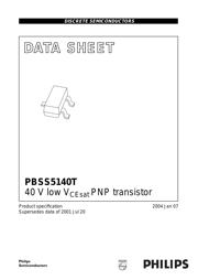 PBSS5140T,215 数据规格书 1