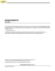 MC908GP32CFBE 数据规格书 3