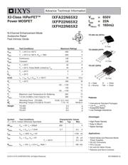 IXFP22N65X2 数据规格书 1