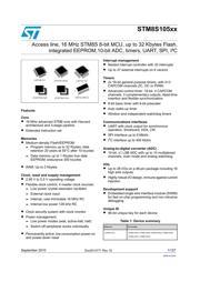 STM8S105C6T6TR Datenblatt PDF