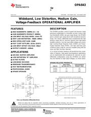 OPA843IDBVT 数据规格书 1